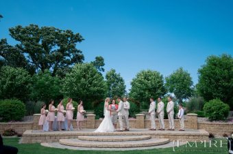 wide angle ceremony at bridges golf course