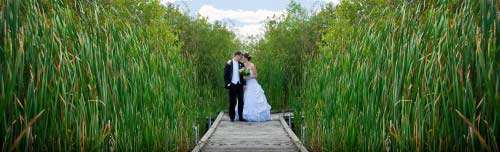 married couple photographed at fort whyte center