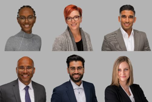 Grey Background Studio lit headshots of entrepreneurs