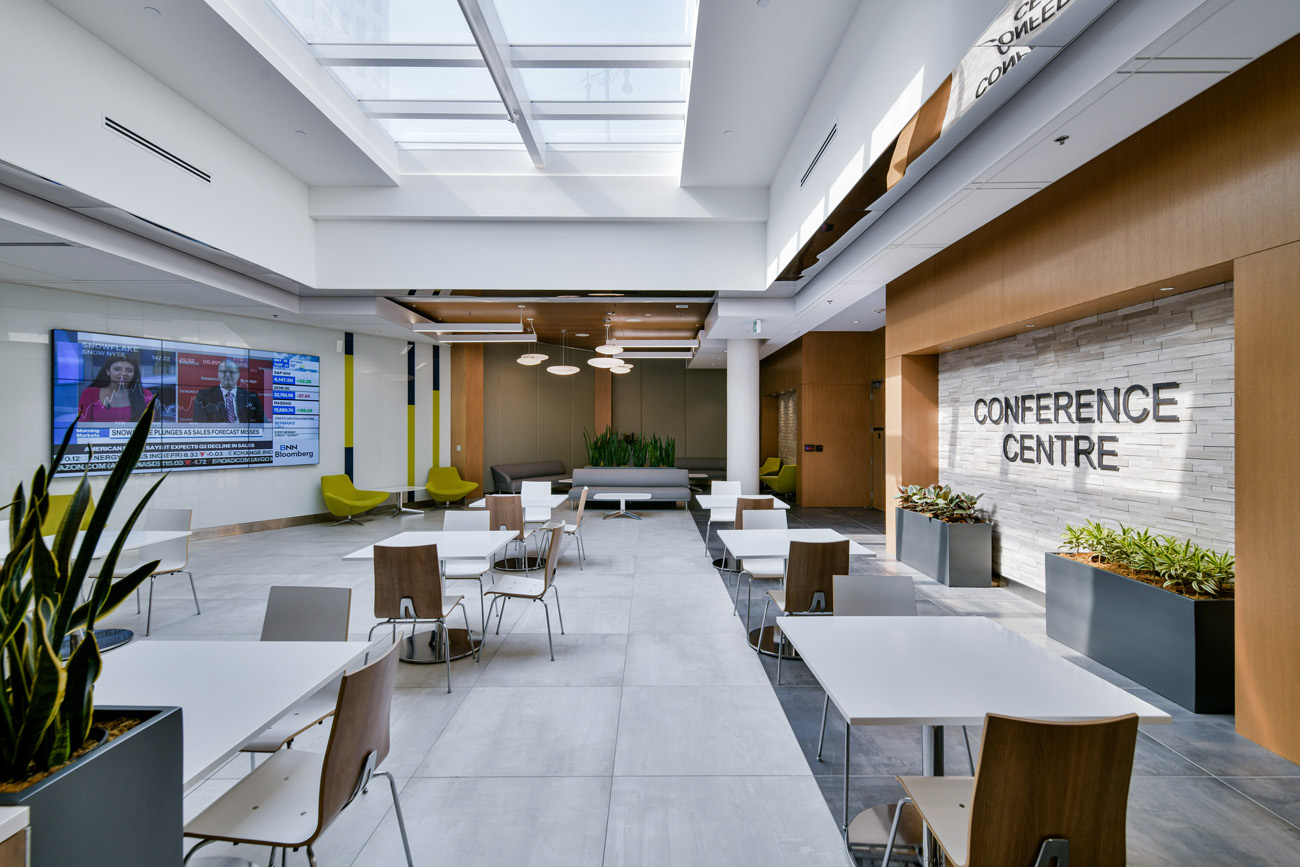 Conference center lobby