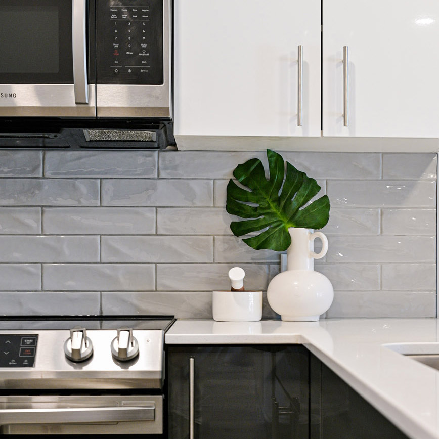 Staging in kitchen