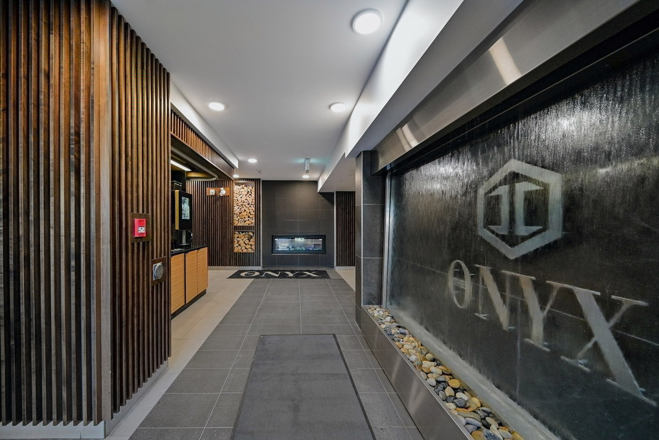 Apartment complex lobby